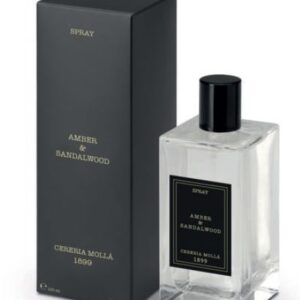 SPRAY Premium AMBER & SANDALWOOD. Ambientador de hogar COLECCI?N BOUTIQUE de CERERIA MOLLA.  Envase 100 ml