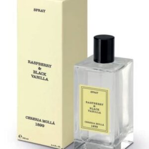 SPRAY Premium. RASPBERRY & BLACK VANILLA. Ambientador de hogar COLECCI?N BOUTIQUE de CERERIA MOLLA. Envase 100 ml